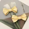 Fufu de Leite Macaron Fofo Laço de Tecido Creme Corda de Cabelo para Menina Doce Adorno de Cabeça Sapatos e Meias Acessórios Decorativos