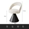 Banqueta de Maquiagem de Luxo Leve, Cadeira Giratória para Manicure e Maquiagem, Banqueta para Penteadeira de Quarto de Meninas, Cadeira com Encosto de Celebridade da Internet