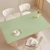 Mantel de Color Sólido, Impermeable, Resistente al Aceite, No Lavable, Resistente al Calor, Resistente a Altas Temperaturas, Mantel para Mesa de Comedor, Lujo Ligero, Sensación de Alta Gama, Protector de Superficie para Mesa de Café
