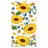 Mm277 Miel de Abeja Panal Crisantemo Vajilla Festiva para 8 Personas Juego de 4 Piezas de Platos de Papel y Servilletas de Papel