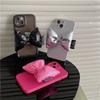 Suporte de airbag para celular Coreano ins estilo tridimensional borboleta rosa estudante desktop estável nicho quadro de suporte simples
