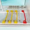 Chasis CPCI Agujero Redondo Guía de Plástico Riel Transversal de Cabeza Ancha Codificable Riel de Barra Accesorios de Viga de Ranura para PCB Agujero Redondo