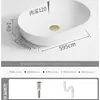 Maotao Colorido Simple Lavabo de Mesa Hogareño Baño Lavabo Cerámico Balcón Apartamento Pequeño Lavabo Artístico Lavabo