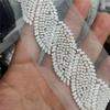 Malla de Hojas Transfronteriza Encaje de Abalorios Industria Pesada Hecho a Mano DIY Pequeño Aroma Accesorios para Cuello Puño de Ropa Exterior Accesorios