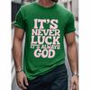 Nova Moda Europeia e Americana Rosa Slogan Inspirador Estampado Camiseta Casual de Manga Curta Masculina e Feminina