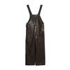 Monos de Trabajo Estilo Melard para Mujer, Pantalones Largos de Cuero de Otoño Que Te Hacen Ver Más Joven y Delgado