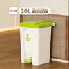 Papelera grande para el hogar, tamaño grande, con tapa, tipo pedal, comercial, operada con el pie, para clasificar basura en la cocina, hotel, oficina