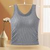 Camisola de fondo combinable para mujer 2023, nueva prenda interior negra de color liso que cubre el pecho, prenda exterior blanca para primavera y verano