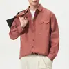 Ropa de Hombre Xintang Camisa retro japonesa de corte tridimensional de manga larga para hombre, camisa casual de estilo americano de moda, corte holgado, de lujo ligero