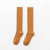 Calcetines Terry hasta la rodilla otoño e invierno forrados de vellón gruesos de color sólido calcetines altos japoneses antideslizantes calcetines hasta el muslo medias jk para mujer