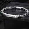 2025 Popular Masculino Transfronteiriço Pulseira Padrão Swastika Retrô Tecelagem Osso de Dragão Moda Estilosa Tendência Versátil