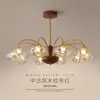 Lámpara de salón minimalista italiana, 6 nuevas, lujo ligero, alta gama, retro, artística, creativa, para comedor o dormitorio, aluminio y hierro