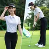 Ropa de Golf Pgm para Mujer 2026 Primavera/Verano Camiseta Polo de Manga Corta para Mujer Ropa Deportiva