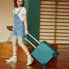 [Processamento Personalizado] Mala de Viagem Fofa de Urso de 18 polegadas para Bagagem de Mão com Trava de Senha e Rodas Universais