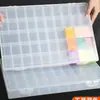 Caixa de Tinta Transparente, Guache, Aquarela, Pintura a Óleo Acrílica, Caixa de Embalagem de Grande Capacidade, Caixa de Armazenamento de 48 Cores, Especial para Estudantes de Arte