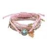 Pulseiras Europeias e Americanas Transfronteiriças Mais Vendidas Novas Pulseiras Boêmias Criativas com Borla Multicamadas com Miçangas Joias da Moda