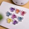 Joyas Rongjing Turmalina Natural Fluorita Colgante de Plata de Ley Accesorios de Plata de Ley para Montaje DIY Suministro en Vivo