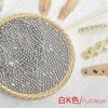 Joyería de bola de acero para uñas kg bola de acero pequeña oro rosa blanco K negro plata joyería para uñas ventas directas