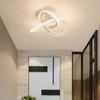 Lámpara de Techo LED Simple Moderna para Pasillo, Corredor, Doble Círculo, Entrada de Vestíbulo, Balcón, Luz de Entrada, Lámparas Escandinavas