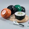 Bol de melamina estilo japonés patrón de corteza pequeño Bol de plástico para arroz Bol de arroz Bol para sopa restaurante restaurante comedor especial imitación de porcelana vajilla