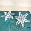 En stock, bola transparente, copo de nieve, pequeño árbol de Navidad de cinco estrellas, cadena de luces coloridas, accesorios, estrella de cinco puntas, estrella superior del árbol, decoración navideña