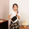 Bolsa de Peito Casual de Cor Pura para Meninos e Meninas, Mini Bolsa Transversal Esportiva Casual 2025 Nova Exportação Bolsa de Cintura Infantil