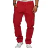 Calça de Trabalho Casual Esportiva Tapered Hip-Hop Masculina Tática de Estilo Europeu e Americano da Amazon, Solta, com Múltiplos Bolsos, Retrô