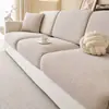 Funda de sofá de algodón y lino de estilo japonés, cojín universal antiarañazos para gatos, apta para todas las estaciones, funda elástica para el respaldo del sofá.