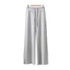 Pantalones de Chándal Lisos Suaves de Moda Americana para Hombres y Mujeres Otoño Sueltos Caídos Pantalones Casuales de Pareja Pantalones Adelgazantes de Largo Completo
