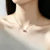Collar Minimalista de Lujo con Forma de Cintura para Mujer, Estilo Influencer de Tiktok, Colgante de Perla de la Fortuna, Cadena para Clavícula, Acero de Titanio Chapado en Oro de 14K