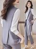 Traje Qigu Niang Chaleco Traje profesional Primavera y Otoño Nuevo Traje de Mujer Chaleco Chaleco Chaqueta Pequeña Pantalones