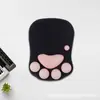 Almofada de Apoio para Pulso de Mouse de Silicone Patinha de Gato Almofada de Teclado com Espuma de Memória Mouse Pad Apoio para Pulso Almofada de Mão Aquecedor de Mão para Laptop de Escritório