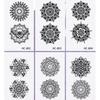 Pegatinas de Tatuaje Temporales de Mandala Kaleidoscope Herbal Impermeables y a Prueba de Sudor de Larga Duración Pegatinas de Tatuaje Geniales para Hombres y Mujeres en Brazos y Pecho