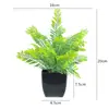 Flores Artificiais de Simulação Decorações Criativas para Mesa de Casa Flores de Plástico Grama Artificial Plantas Verdes Decorações de Interior Mini Decorações Bonsai