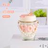 Vaso de Paja Lindo, Vaso de Vidrio de Dibujos Animados de Celebridad de Internet de Aspecto Sofisticado, Vaso con Cadena de Perlas, Vaso de Vidrio con Letras para Agua, Vaso para Bebidas Frías