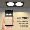 Foco empotrable de doble cabezal con doble orificio, de un solo cabezal con rejilla cuadrada, foco LED comercial/doméstico, luz de rejilla audaz
