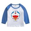 Camiseta de manga comprida para meninos e meninas roupas de outono 2022 nova camisa de algodão infantil camisa básica casual infantil primavera e outono