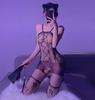Camisola Sexy Calada Body Entrepierna Abierta No Quitar Uniforme de Cama Deseo Puro Atuendo Pasión Tentación Chica Caliente