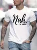 Nueva Camiseta de Moda de Verano para Hombre Estampada Holgada Versátil Moderna de Manga Corta con Cuello Redondo Venta al por Mayor para Comercio Exterior Transfronterizo