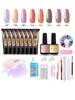 Set de Manicura Transfronterizo para Principiantes Salón de Uñas en Casa Especial Pegamento de Extensión de Cristal Lámpara de Fototerapia Producto Nuevo Recomendado por el Gerente de la Tienda