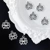 Lótus Oco Lótus com Contas Pingente Pulseira DIY Pulseira Pendurada Borla Material com Contas Acessórios Pingente de Conexão