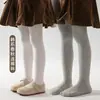 Calcetines para Niñas 2026 Otoño Nuevos Lisos con Raya Vertical Medias para Niñas Pequeñas y Bebés Medias de Capa Base