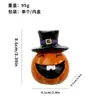 Nuevo producto transfronterizo: Decoraciones de Halloween, manualidades de resina de calabaza sonriente estilo europeo, adornos de escritorio para el hogar