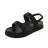 Nuevas Sandalias Romanas de Verano 2026 para Mujer, Zapatos de Playa Estilo Hada para Uso en Exteriores, Zapatos Versátiles Antideslizantes de Suela Gruesa para Estudiantes