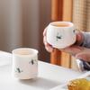 Taza de Té de Porcelana de Jade Blanco Pintada a Mano para Uso Doméstico, Taza de Té de Cerámica Individual de Alta Gama, Taza Especial para Maestro