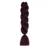 Trenzas Grandes de Fibra Sintética de Comercio Exterior, Trenzas de Colores, Peluca, Cabello para Trenzas Jumbo, Rastas Africanas, Cabello para Crochet