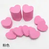 Personalizado mini amor esponja unha lima polimento alto elástico unha lima pêssego coração amor esponja arquivo