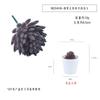 Simulação de flocado carnudo roxo chihuahua em vaso ornamentos de mesa presente pequeno bonsai verde TEMU planta de simulação