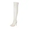 Nuevas Botas de Caballero de Punta Estilo Europeo y Americano, Botas Largas Hasta la Rodilla, Botas para Pole Dance, Tacones Altos Finos, Botas de Discoteca, Tallas Grandes 40-48