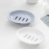 Caja de jabón de doble capa con drenaje para baño del hogar, soporte de jabón ovalado, escurridor de jabón estilo japonés, caja de jabón